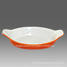 Customized Color Ceramic Bakeware Pan